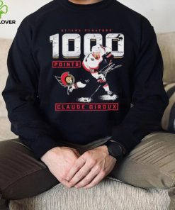 Claude Giroux Ottawa Senators 1,000 Career Points Shirt 1 Claude Giroux Ottawa Senators 1,000 Career Points Shirt