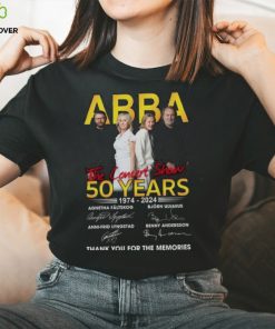 ABBA The Concert Show 50 Years 1974 2024 Thank You For The Memories Unisex T Shirt