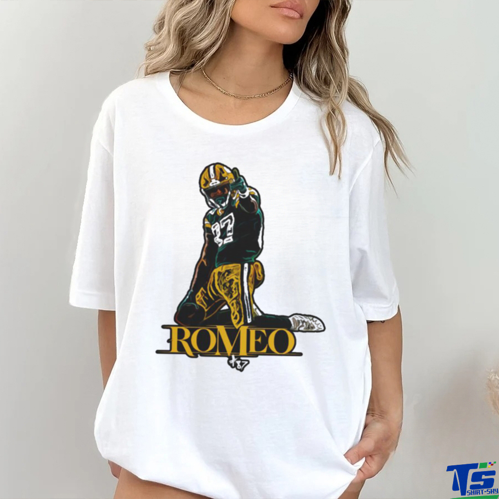 Romeo Doubs Shirt, Green Bay Football Men's Cotton T-Shirt