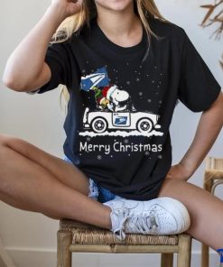 ROUND NECK T SHIRT UNISEX USPS SNOOPY CHRISTMAS