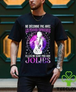 ROUND NECK T SHIRT WOMAN NE DECONNE PAS AVEC LES FEMMES CAPRICORNE SHIRT