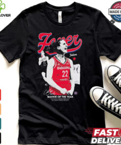 ROY WNBA 2024 Indiana Fever Caitlin Clark 22 Rookie of the Year Signature t shirt