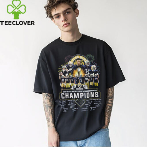 Notre Dame Fighting Irish 2025 College Football Playoff National Champions T Shirt