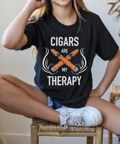 Cigars are my therapy logo hoodie, sweater, longsleeve, shirt v-neck, t-shirt