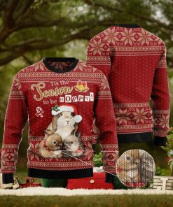 Rabbit Hoppy Christmas Unisex Ugly Christmas Sweater