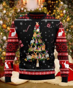 Rabbit Pine Christmas Tree All Over Print Ugly Christmas Sweater