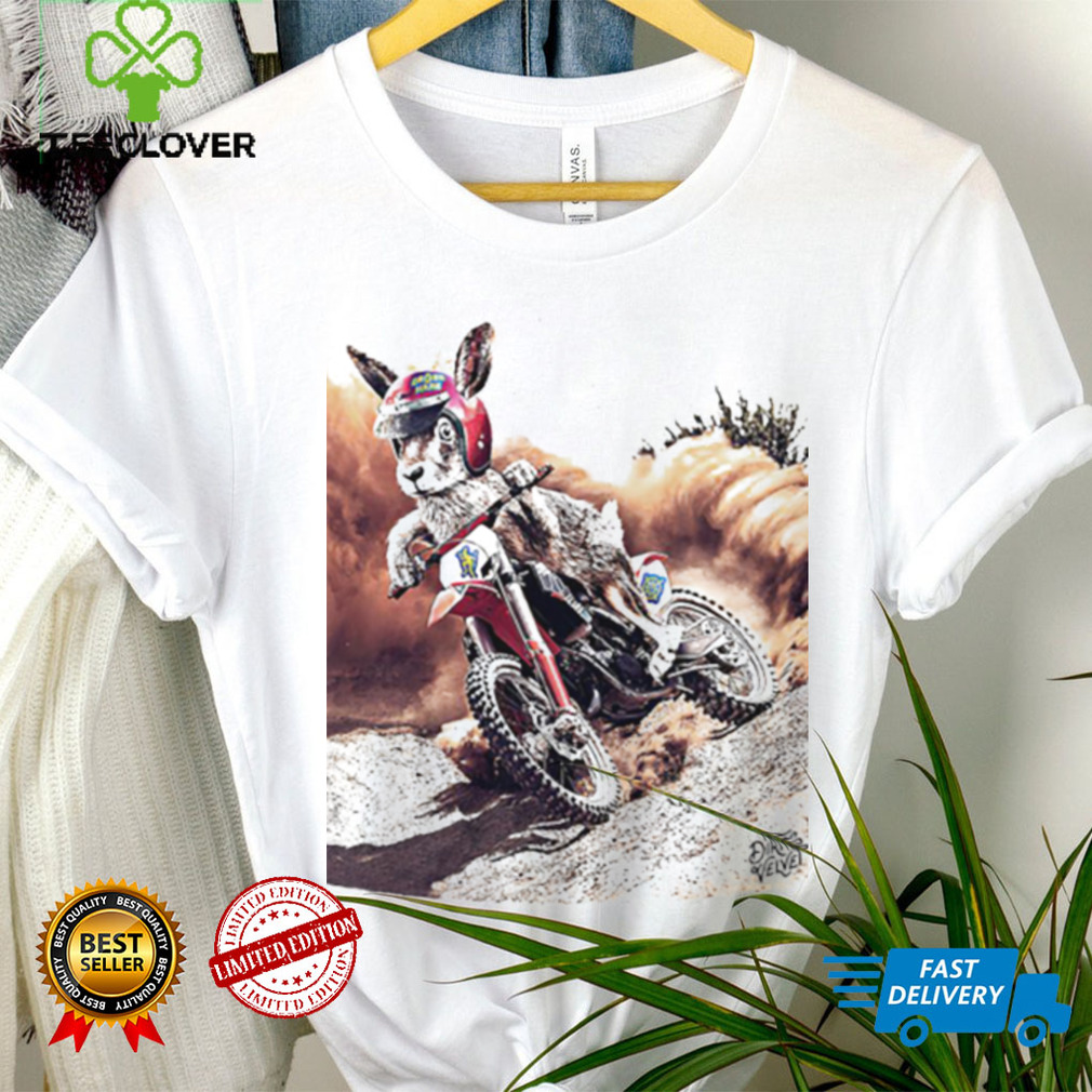 Rabbit riding motorcycle Cross Hare shirt Rabbit riding motorcycle Cross Hare shirt