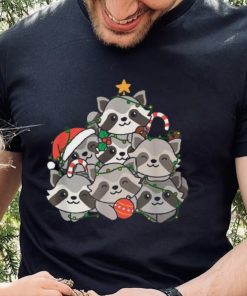 Raccoon Christmas Tree Funny Animal Christmas Unisex Shirt