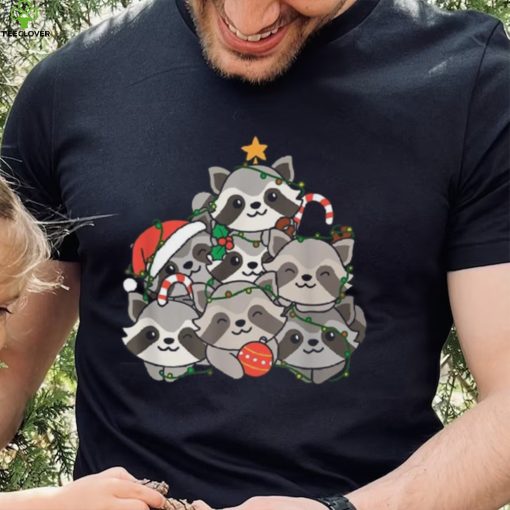 Raccoon Christmas Tree Funny Animal Christmas Unisex Shirt