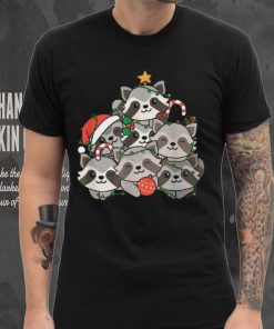 Raccoon Christmas Tree Funny Animal Christmas Unisex Shirt