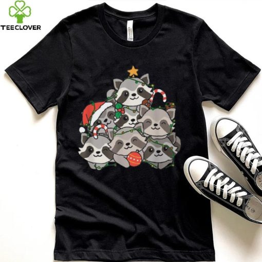 Raccoon Christmas Tree Funny Animal Christmas Unisex Shirt