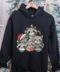 Raccoon Christmas Tree Funny Animal Christmas Unisex Shirt