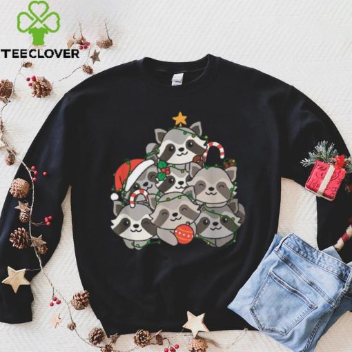 Raccoon Christmas Tree Funny Animal Christmas Unisex Shirt