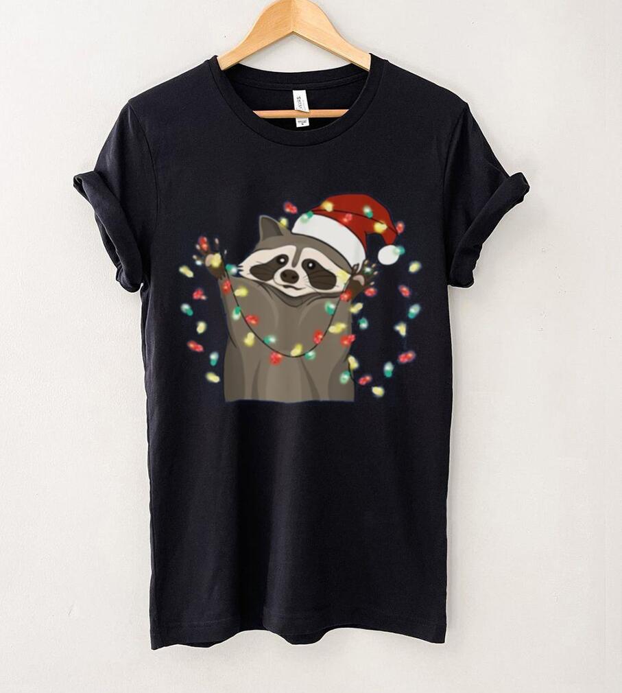 Raccoon Christmas Tree Lights Pajama Racoon Lover Xmas Funny Shirt Raccoon Christmas Tree Lights Pajama Racoon Lover Xmas Funny Shirt