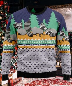 Raccoon Christmas Ugly Christmas Holiday Sweater