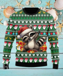 Raccoon Drabbing Christmas Ugly Sweater