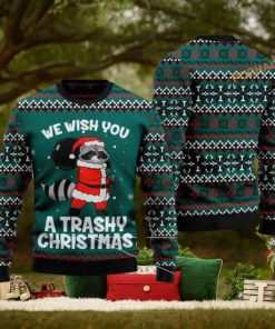 Raccoon Trashy All Over Print Ugly Christmas Sweater, Cute Ugly Christmas Sweater