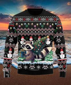 Raccoon Ugly Christmas Sweater