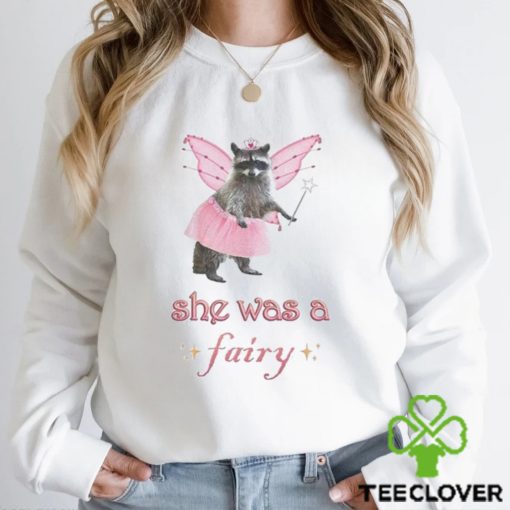 Raccoon princess she was a fairy hoodie, sweater, longsleeve, shirt v-neck, t-shirt