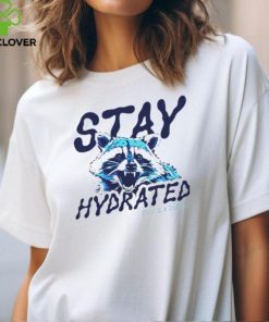 Raccoon stay hydrated this is a threat shirt