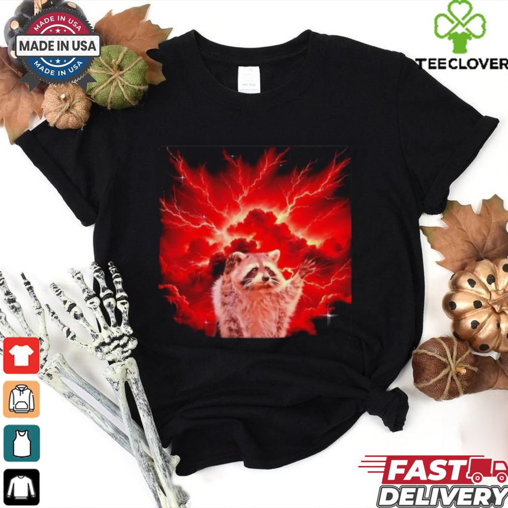 Raccoon storm lightning shirt Raccoon storm lightning shirt