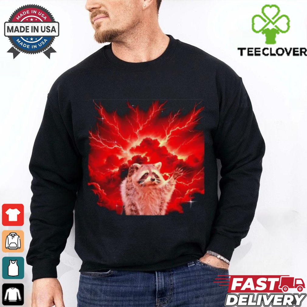 Raccoon storm lightning shirt Raccoon storm lightning shirt