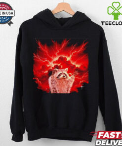 Raccoon storm lightning shirt