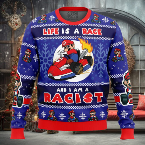 Racer Meme Mario Kart Super Mario Bros. Ugly Christmas Sweater