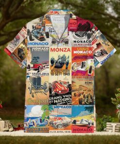 Racing Collage Summer Hawaiian Shirt