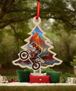 Racing Dirt Bike Color Personalized Suncatcher Ornament