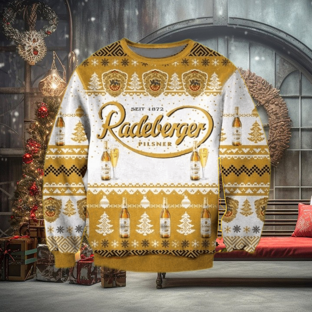 Radeberger Pilsner Beer Ugly Christmas Sweater 3D Gift For Men And Women Radeberger Pilsner Beer Ugly Christmas Sweater 3D Gift For Men And Women