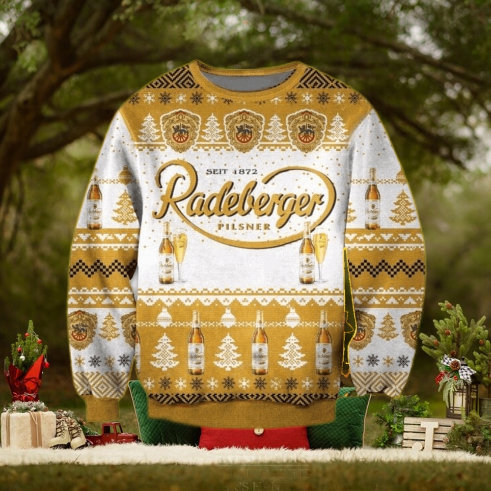 Radeberger Pilsner Beer Ugly Christmas Sweater 3D Gift For Men And Women Radeberger Pilsner Beer Ugly Christmas Sweater 3D Gift For Men And Women