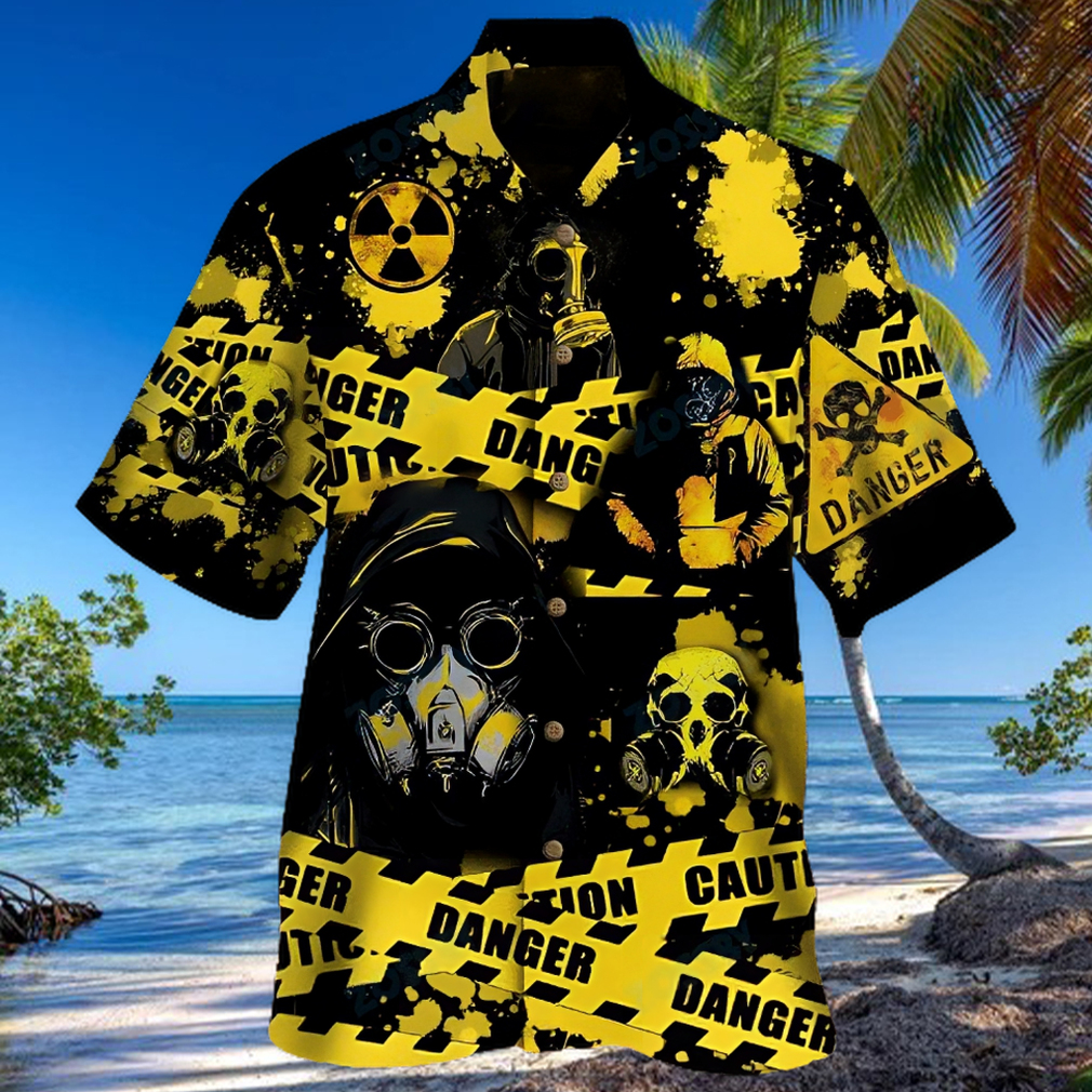 Radiation Totally Rad Yellow Awesome Design Unisex Hawaiian Shirt