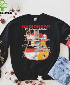 Radiohead 40th anniversary collection guitar signatures shirt