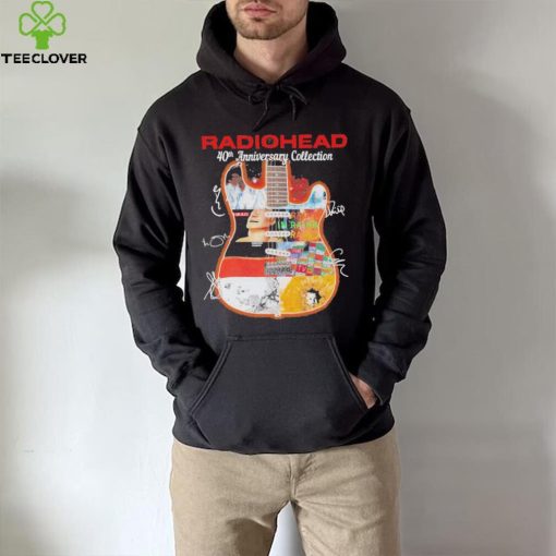 Radiohead 40th anniversary collection guitar signatures shirt