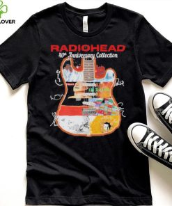 Radiohead 40th anniversary collection guitar signatures shirt