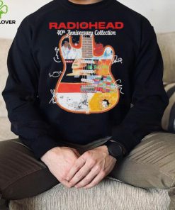 Radiohead 40th anniversary collection guitar signatures shirt
