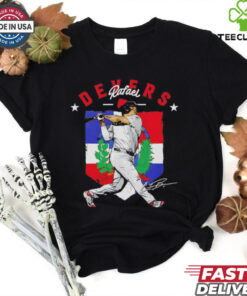 Rafael Devers Boston Red Sox MLB baseball country flag signature vintage shirt