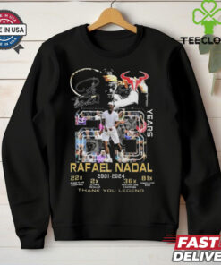 Rafael Nadal 2001 2024 Thank You Legend Signature T Shirt