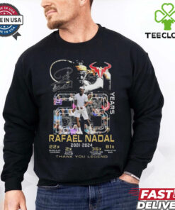 Rafael Nadal 2001 2024 Thank You Legend Signature T Shirt