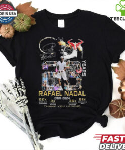 Rafael Nadal 2001 2024 Thank You Legend Signature T Shirt