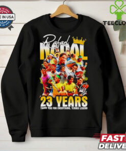 Rafael Nadal 23 years thank you for everything tenis legend hoodie, sweater, longsleeve, shirt v-neck, t-shirt