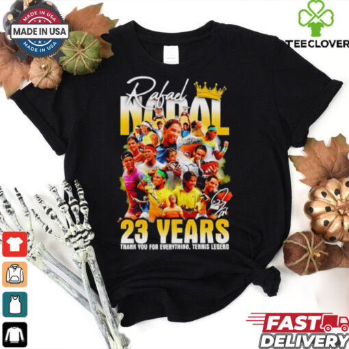 Rafael Nadal 23 years thank you for everything tenis legend hoodie, sweater, longsleeve, shirt v-neck, t-shirt