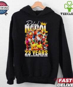 Rafael Nadal 23 years thank you for everything tenis legend hoodie, sweater, longsleeve, shirt v-neck, t-shirt