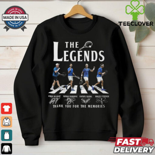 Rafael Nadal Andy Murry Roger Federer Novak Djokovic The Legends Of Tennis T Shirt