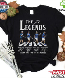 Rafael Nadal Andy Murry Roger Federer Novak Djokovic The Legends Of Tennis T Shirt