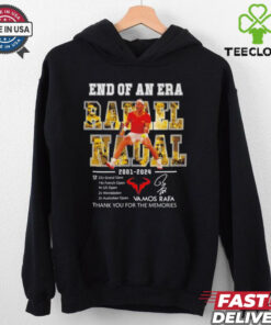 Rafael Nadal end of an era 2001 2024 thank you Vamos Rafa shirt