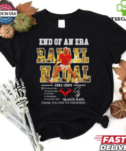 Rafael Nadal end of an era 2001 2024 thank you Vamos Rafa hoodie, sweater, longsleeve, shirt v-neck, t-shirt