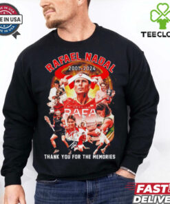 Rafael Nadal tennis player 2001 2024 thank you for the memories shirt