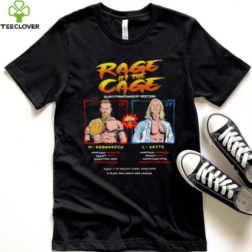 Rage in the Cage slam Championship edition M Broderick vs L Watts hoodie, sweater, longsleeve, shirt v-neck, t-shirt